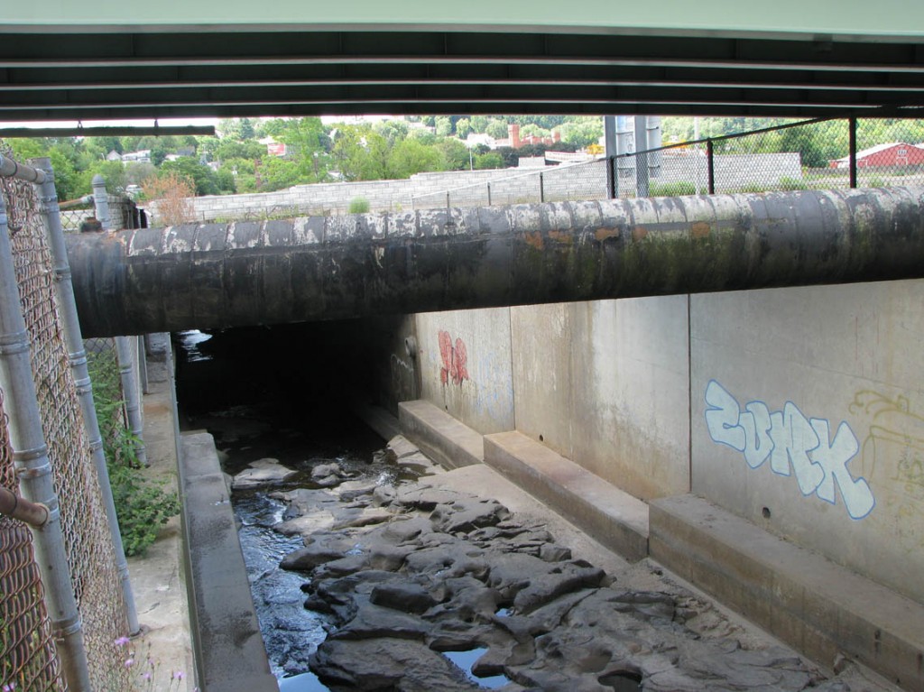 36 - Chuctanunda Creek exiting from Beneath Bank Building